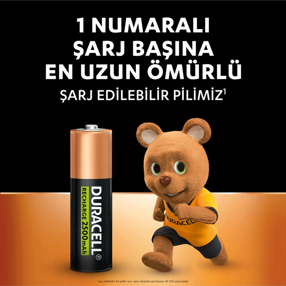Şarj Edilebilir Aa 2500mah Piller, 4'lü Paket