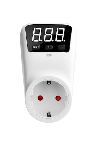 Yaleker Hlp02 Beyaz Avrupa Tipi Voltaj Koruyucu Soket - 230v 16a, Lcd Ekranlı, Açık/kapalı Gerilim Koruma, Buzdolabı-klima Koruması, Röle Teknolojisi