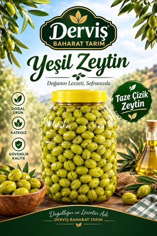 Çizik Zeytin 3 Kg Net