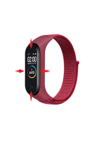 Ekılıf - Xiaomi Mi Band 5 Uyumlu - Kordon Hasır Kordon - Krd-03 - No5 - T13906