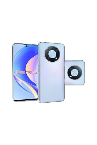 Huawei Nova Y90 İle Uyumlu Kılıf Şeffaf Esnek Silikon Telefon Kılıfı Kapak