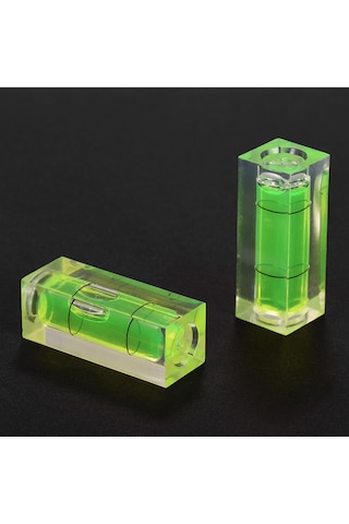 Vkemall Mini Sevgi Seviyesi, Platın Radyo Çarkı Ve Başlık Kabı Seviyesi Ölçümü İçin 2 Adet Kare Baloncuk Seviyesi