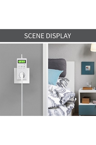 Pazly Kkmoon Tak-çalıştır Programlanabilir Kablosuz Termostat Prizi, Lcd Ekranlı Isıtıcı/soğutucu Kontrol