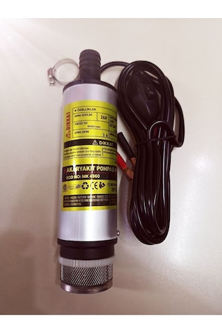 24 Volt Mini Küçük Mazot Aktarma Pompası Sıvı Transfer Pompası Da