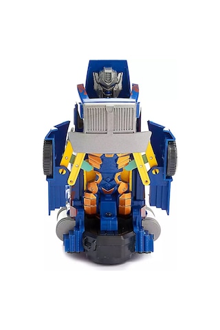 Kutulu Pilli Robot Olan Tır 20 Cm Dönüşebilen Işıklı Ve Sesli Oyuncak Lacivert