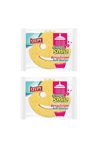 Stepy Smile Banyo Süngeri X 2 Paket Sarı
