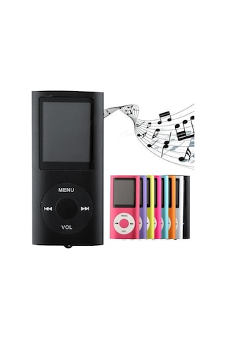 5007mp Metal Mp3 Player Renli Ekranlı Fm Radyolu Bluetoth Lu Hafıza Kartı Girişli Müzik Çalar