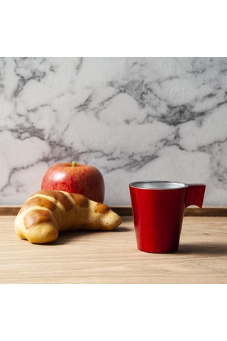 Flashy Expresso Temperli Fıncan 8 Cl Kırmızı Kırmızı
