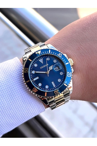 Coliseum Çelik Kordon Takvimli Kadran Kutulu Seri Erkek Kol Saati Ft.aas.ı018