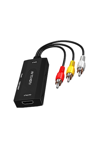 Rca Av'den Hdtv'ye Dönüştürücü Adaptörü Ses Video Dönüştürücü Adaptör