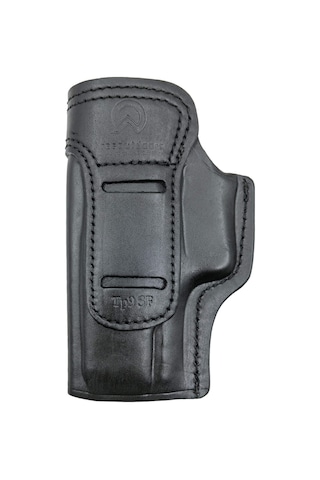 Canik Tp9 Sf İçin Uyumlu Sağ-sol Elle Kullanılabilir Mandallı Siyah Deri Silah Kılıfı