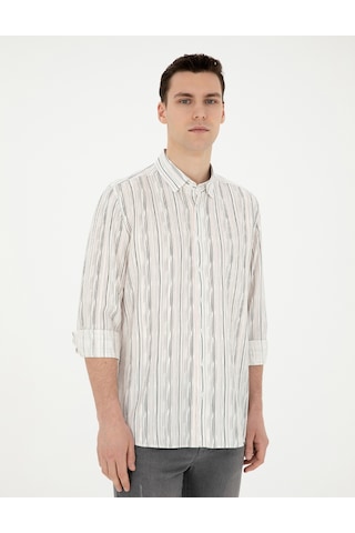 Pierre Cardin Erkek Siyah Gömlek Desenli 50283508-vr046 Siyah