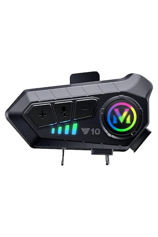 Y10 Motosiklet Kablosuz Bluetooth 5.3 Kask Kulaklık İntercom
