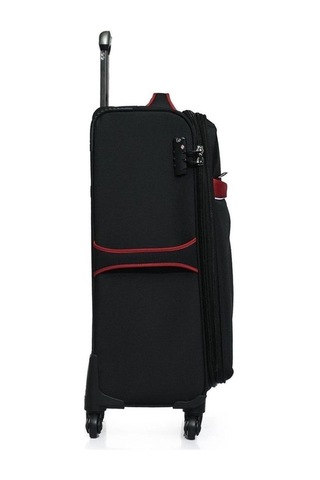 U.s. Polo Assn. Siyah Kumaş Unisex Orta Boy Valiz Plvlz22801bo 001