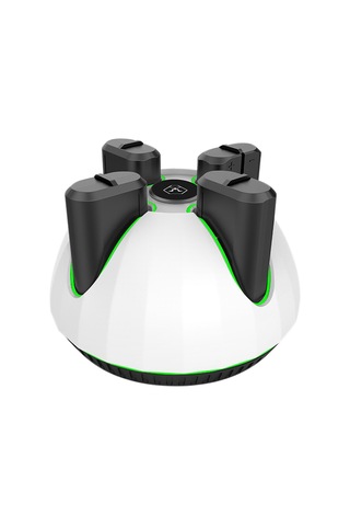 Xbox Oyun Denetleyicisi İçin 4 1100mah Pilli Pil Şarj Tabanı Beyaz