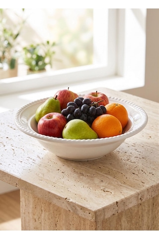 The Mia Grande Salata Kasesi Beyaz 22 Cm