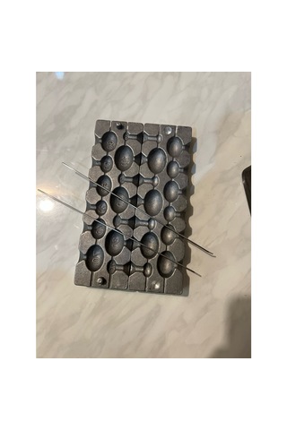 Pelajik 13 Gözlü Gezer Zeytin Kurşun Kalıbı Olta Kurşunu Dökme Kalıbı Gezer Model