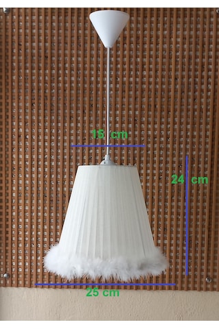 N-47 Krem Organze Yatak Odası Çocuk Ve Bebek Odası Avize Pembe Krem