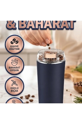 Paslanmaz Çelik Kahve Ve Baharat Öğütücü 200w Kahve Değirmeni Çok Renkli