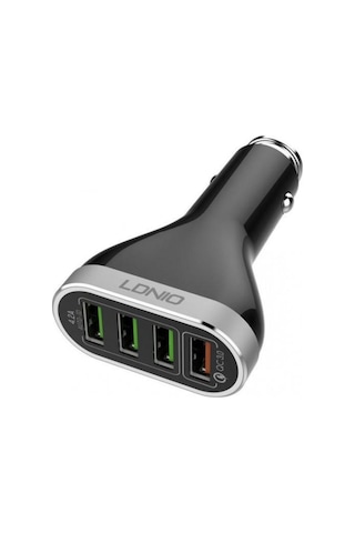 Ldnio Qc 3.0 4 Portlu 6.6A Araç Şarjı Iphone Şarj Kablo 1M