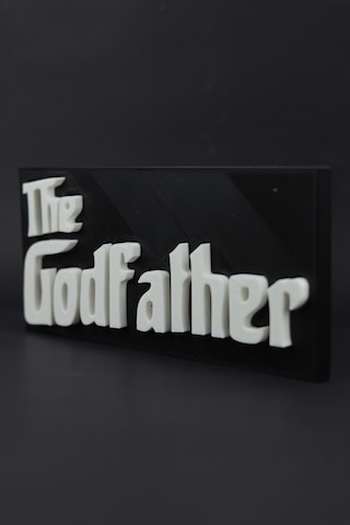 The Godfather - 3 Boyutlu Tabela - 19cm X 9cm X 1.5cm