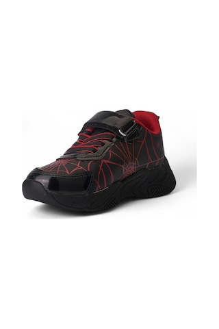 Spıderman 836 Erkek Çocuk Işıklı Sneaker Siyah