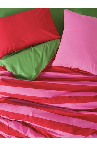 Cozy Home Popping Colors Tek Kişilik Lastikli Çarşaflı Nevresim Takımı Cherie Yeşil