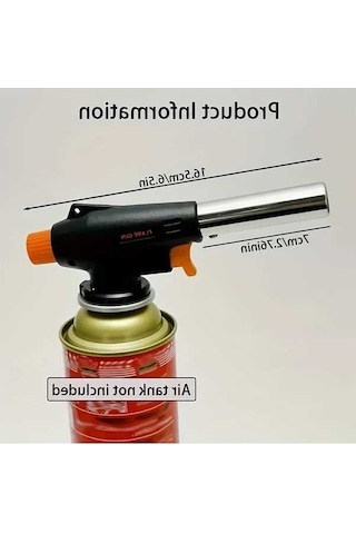 Trendooze Kamp İçin Profesyonel Rüzgara Dayanıklı Bütan Çakmak Gazlı Sobalar Siyah Gaojunshop01 Siyah