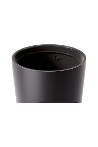 Made By Fressko Piccolo Yalıtımlı Yeniden Kullanılabilir Kahve Bardağı, Sip, Haki, 118 Ml Bpa İçermez, Sıcak Ve Soğuk İçecekler İçin, Ölçü Çizgileri, Kafelere Uygun Tasarım, Siyah
