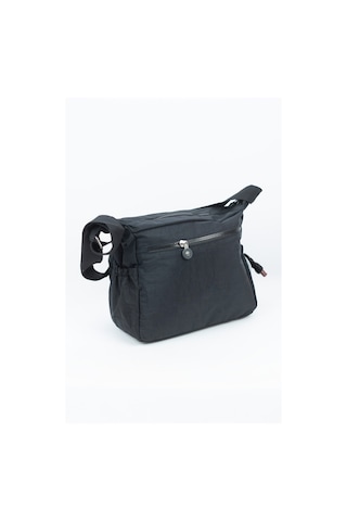 Krinkıl / Klinkır Su Geçirmez Kumaş Çok Gözlü Çapraz Kol ve Omuz Postacı Çantası Siyah 5835 Siyah