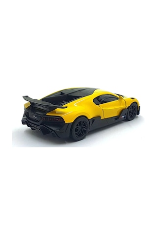 Kinsmart 1:36 Ölçek Metal Bugatti Divo Diecast Çek Bırak Araba Sarı