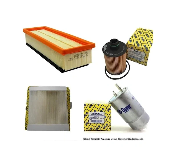 Fıltre Kıtı Yakıt Hava Polen Yag Doblo Bravo 2 Fıorıno Lınea Punto Stılo 1.3jtd 1.9jtd 7736365 55176110