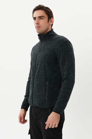 Exuma Erkek Tam Fermuarlı Polar 2112126 065-dark Grey