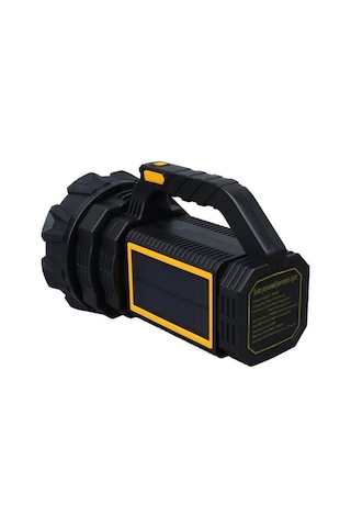 Powermaster W5191 Solar Şarjlı El Feneri Uzun Mesafe Işıldak