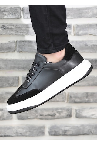 Hakiki Deri Günlük Rahat Erkek Sneaker Ayakkabı Vitre5865 001