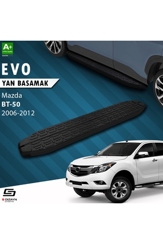 S-dizayn Mazda Bt-50 Pick-up Evo Siyah Yan Basamak 193 Cm 2006-2012