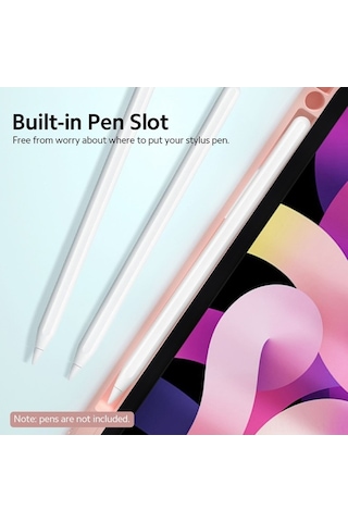 Dancemonkey İpad Uyumlu Air4/pro11 Ayrılabilir Klavye Kılıfı - Pembe, Sessiz Tuşlar, Optik Isı Dağıtım, Stylus Yuvası Optik