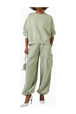 Represent Initial Cargo Sweatpants, Pamuklu Fleece Ve Çok Cepli Lüks Rahatlık Yeşil