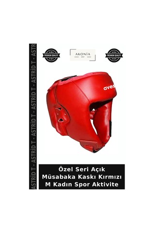 Özel Seri Açık Müsabaka Kaskı Kırmızı M Kadın Spor Aktivite