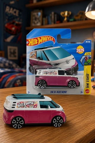 Hot Wheels Vw Id. Buzz Bomb - Hw Euro 2026 Özel Seri Metal Oyuncak Araba Çok Renkli