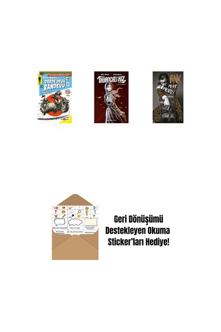Derde Deva Randevu No- 4 + Tabancalı Kız Ciltli + Fink Ciltli + Okuma Sticker'ları