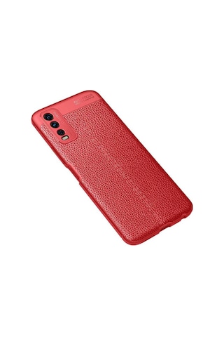 Vivo Y20s Kılıf Zore Niss Silikon Kapak Kırmızı