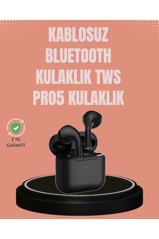 Tws Pro 5 Kulaklık Uzun Süreli Kullanım İçin Yüksek Batarya Performansı Kulak Içi