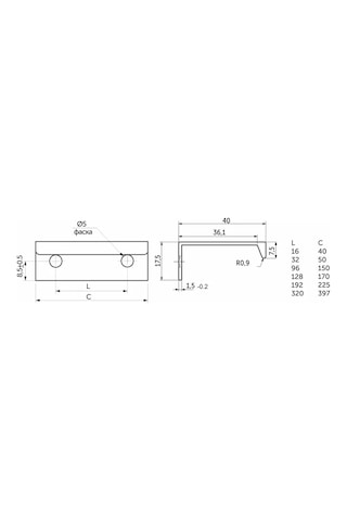Aksmebel Mobilya Kolları 150 96 Mm Gizli 6 Adet Siyah Üstten Montajlı 287267696 Siyah Mat