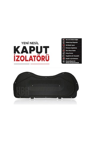 Peugeot 208 Kaput İzolatörü 2021 Sonrası + Klips Takımı