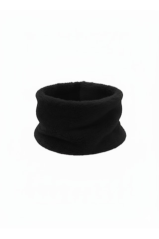 Leiste Kadın Peluş Boyunluk Peluş Boyunluk Welsoft Yılbaşı Hediyesi Isıtıcı Boyunluk Siyah