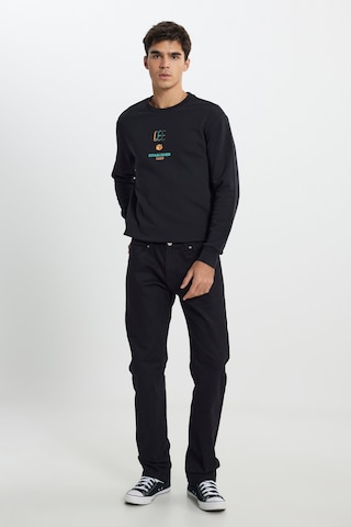 Lee Regular Fit Normal Kesim Bisiklet Yaka Siyah Sweatshirt L242504001 Siyah