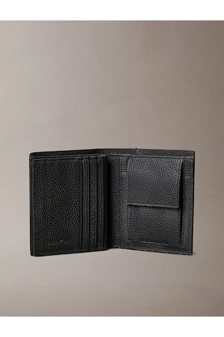 Calvin Klein Folyo Baskılı Dar Üç Katlı Kartlıklı Erkek Siyah Cüzdan Lv04d1063g-ub1 Siyah