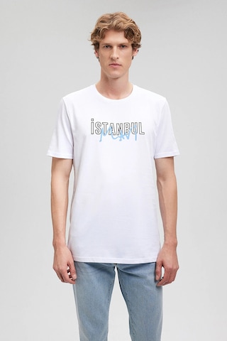 Mavi Erkek T Shirt 067114-620 Beyaz Beyaz