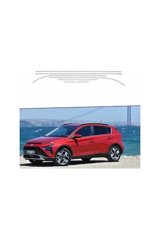 Hyundai Bayon Krom Cam Alt Çıtası 2021 Sonrası